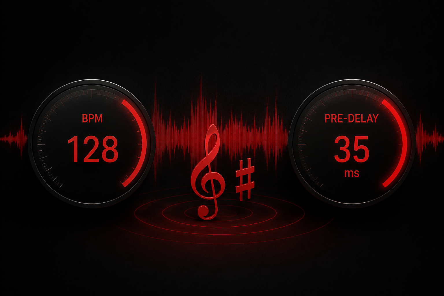 Free BPM and key finder with reverb pre-delay calculator for music producers