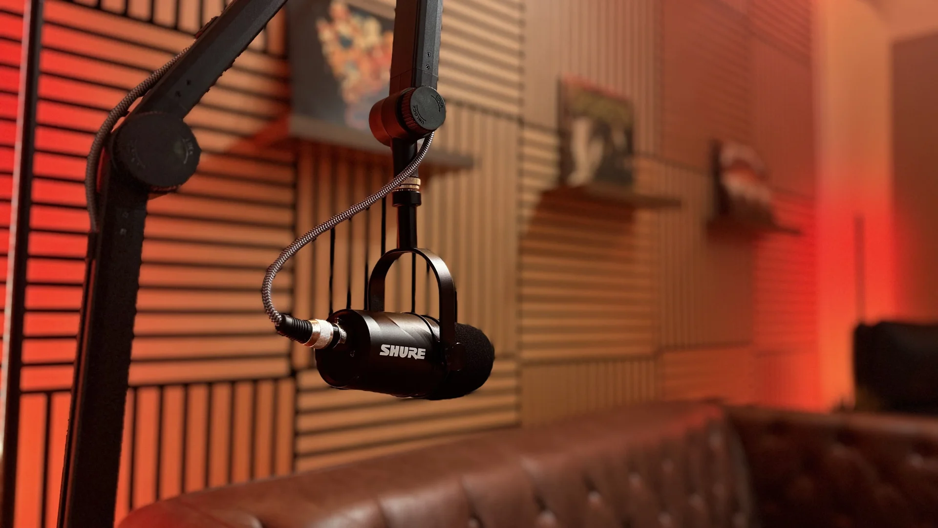 Shure MV7X broadcast dynamic microphone at Red Mile Records Calgary