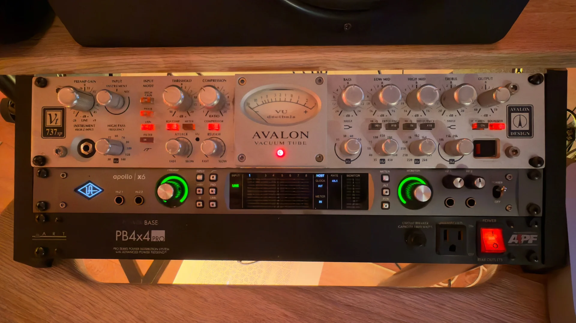 Avalon 737SP and Neve 1073LB outboard gear at Red Mile Records
