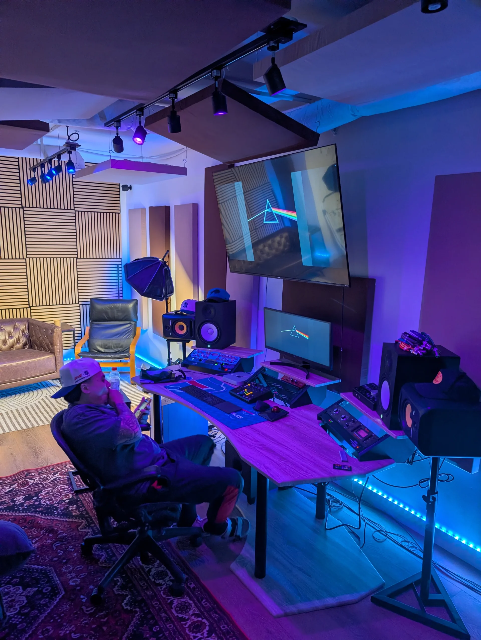 Red Mile Records studio room with acoustic treatment Calgary
